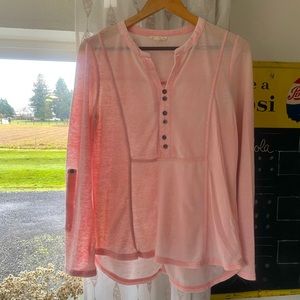 Pink, Long Sleeve, Size small